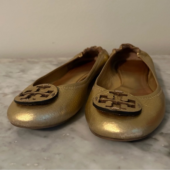 Tory Burch Flats in Gold - Picture 3 of 5